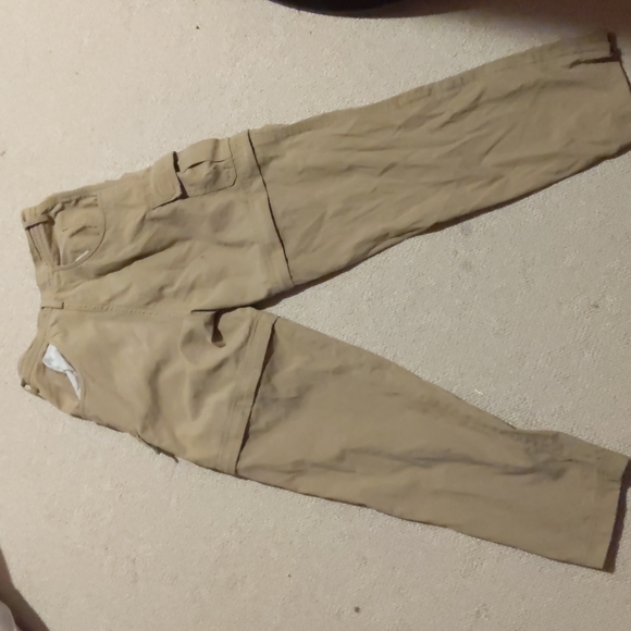 REI tan women's 4 zip-off pants - Picture 3 of 4